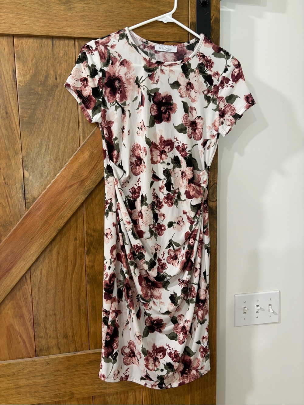 Maternity Flowered Midi Dress